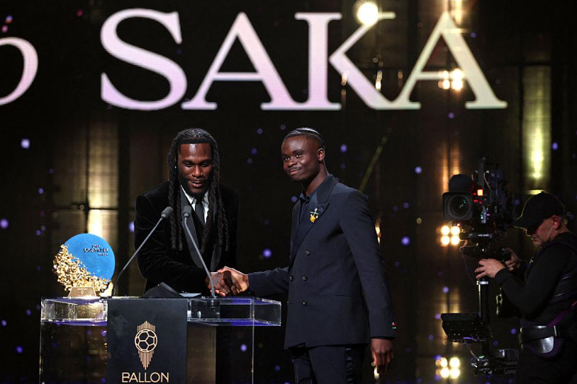 Burna Boy makes history at Ballon d’Or ceremony
