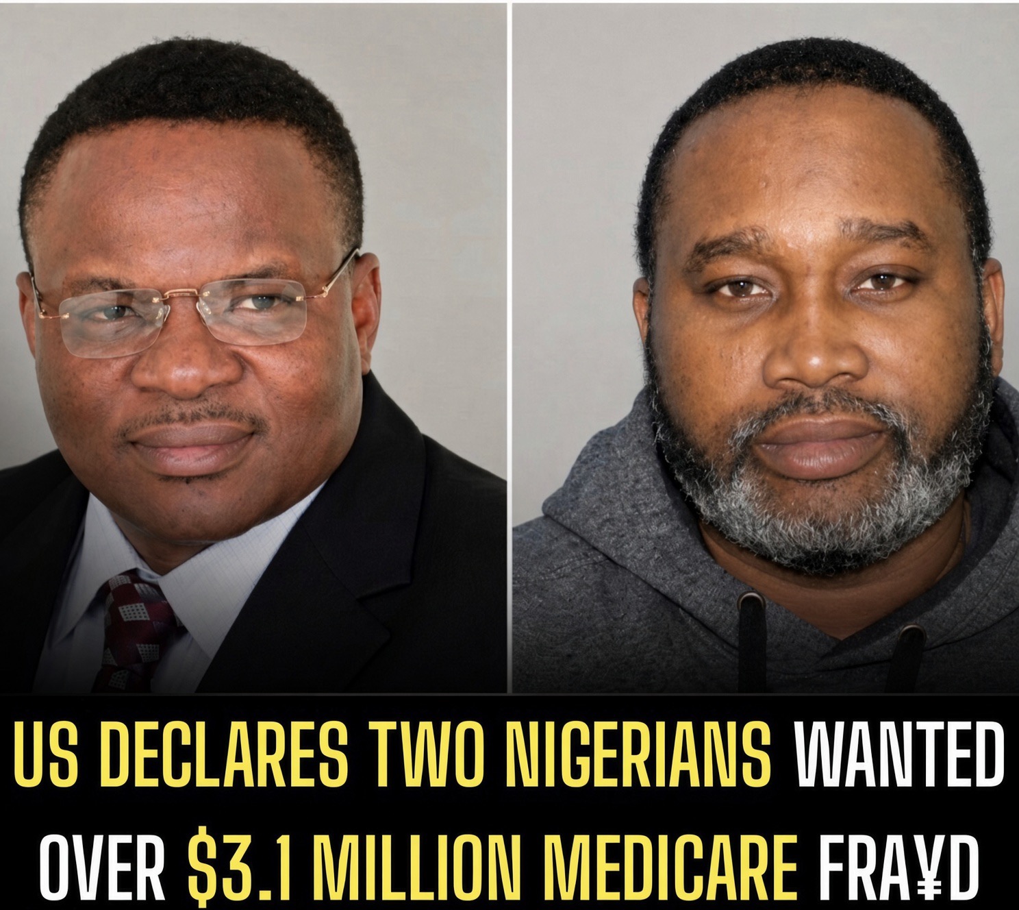US Declares Two Nigerians Wanted Over $3.1m Medicare Fraud, Drug Offences
